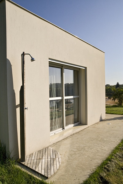 Extension béton d&rsquo;une maison en L