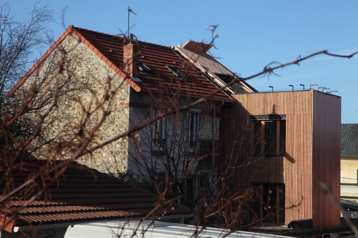 Extension bois d&rsquo;une maison de ville des années 30