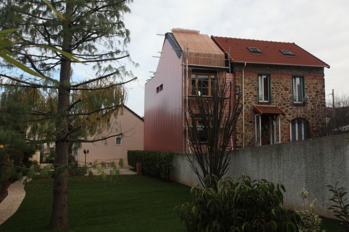 Extension bois d&rsquo;une maison de ville des années 30