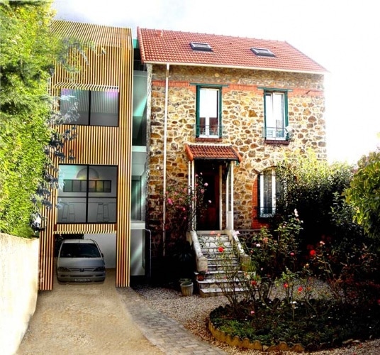 Extension bois d&rsquo;une maison de ville des années 30