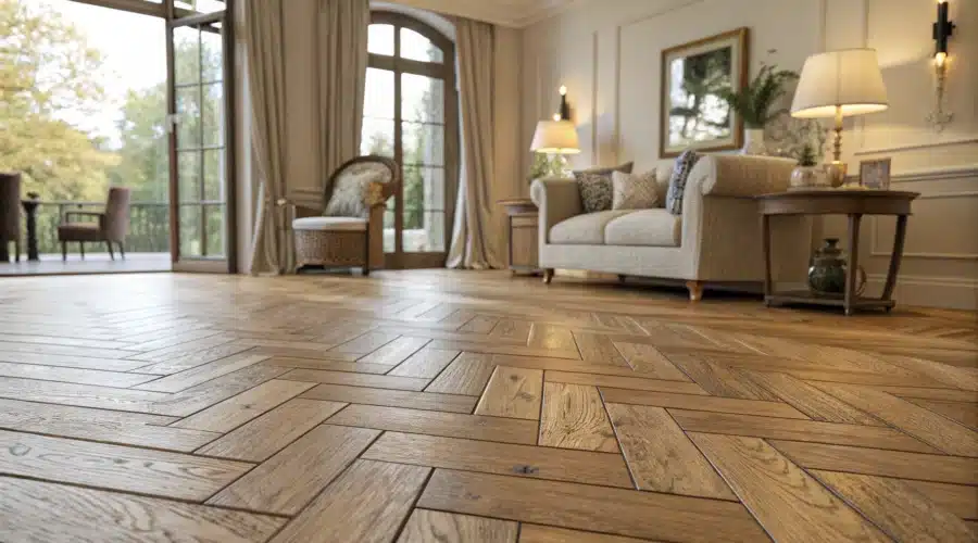 parquet en bois dans une maison